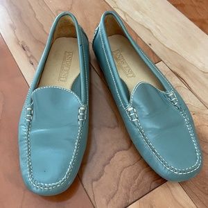 Lands End leather slip on loafer size 7